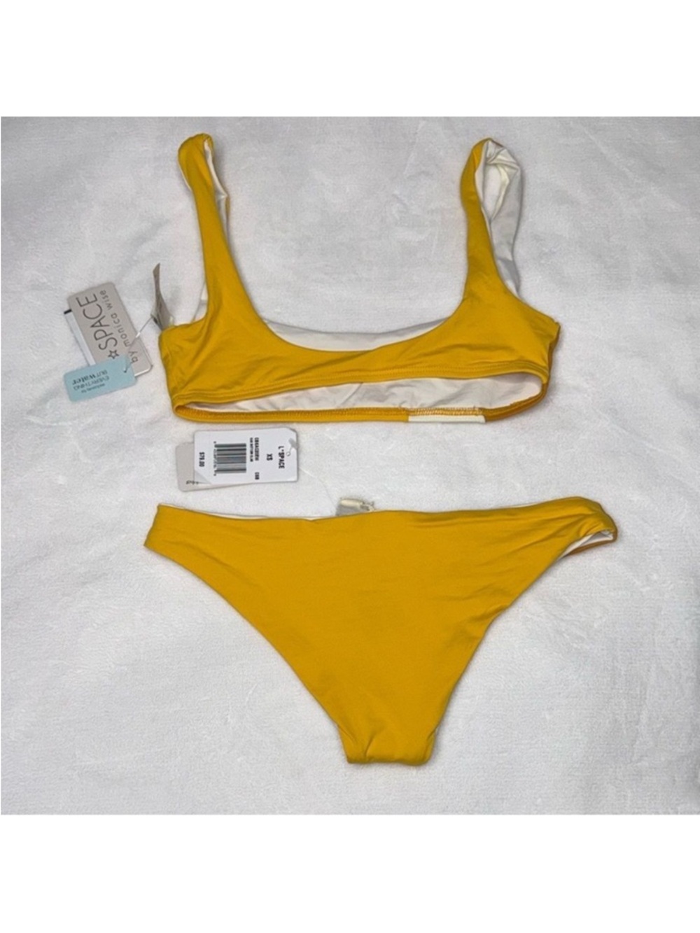 NWT - Yellow Colorblock Bikini Set - Picture 4 of 6